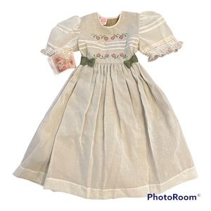 🆕 NWT Will’Beth Hand Embroidered Girl’s Dress Size 6
